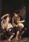 Bartolome Esteban Murillo Cantaloupe and grapes to eat the children painting